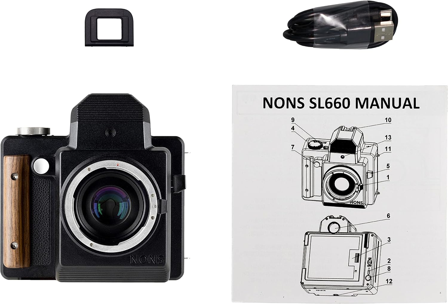 NONS SL660 Instant Camera - Interchangeable Lens EF Mount SLR Analogue Instant Camera (35/2.4 Lens Bundle)