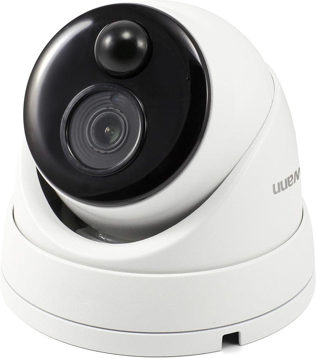 Swann 5MP Dome NVR Security Camera with Heat & Motion Sensing + Night Vision, 5MP Super HD Dome Camera | SWNHD-866MSD (SWNHD-866MSD-US)