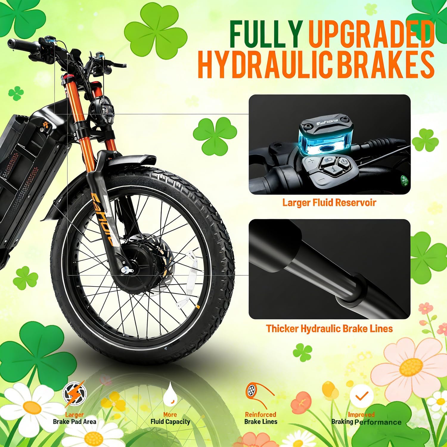 eAhora 2026 Romeo Pro 3 50MPH Electric Bike for Adults 5600W Dual Motor E Bike 60V/80Ah 250 Miles Long Range Electric Bicycle,26 * 4.0 Fat Tire Full Suspension Electric Mountain Bike Delivery Commute