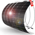 DOKIO 400W (4×100W) Flexible Solar Panels 18V Monocrystalline for 12V Battery Charging, Semi-Flexible ETFE Lightweight with MC4, Expandable for RV Marine Camper Van Trailer Off-Grid Systems