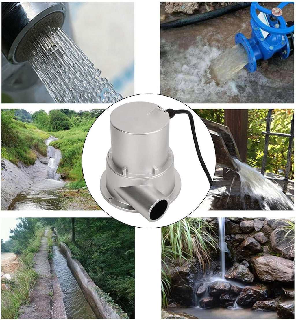 50W Micro Hydro Generator, Permanent Magnet Brushless Water Turbine Generator For 12V Battery Charging, Small Hydroelectric Power Generator(36w)