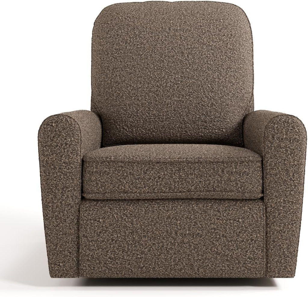 Storkcraft Amalfi Deluxe Power Recliner Swivel Glider – Premium Electronic Nursery Rocking Chair, Oeko-TEX 100 Certified, Includes Dual-USB Charging Port with USB-A & USB-C (Mountain Brown Boucle)