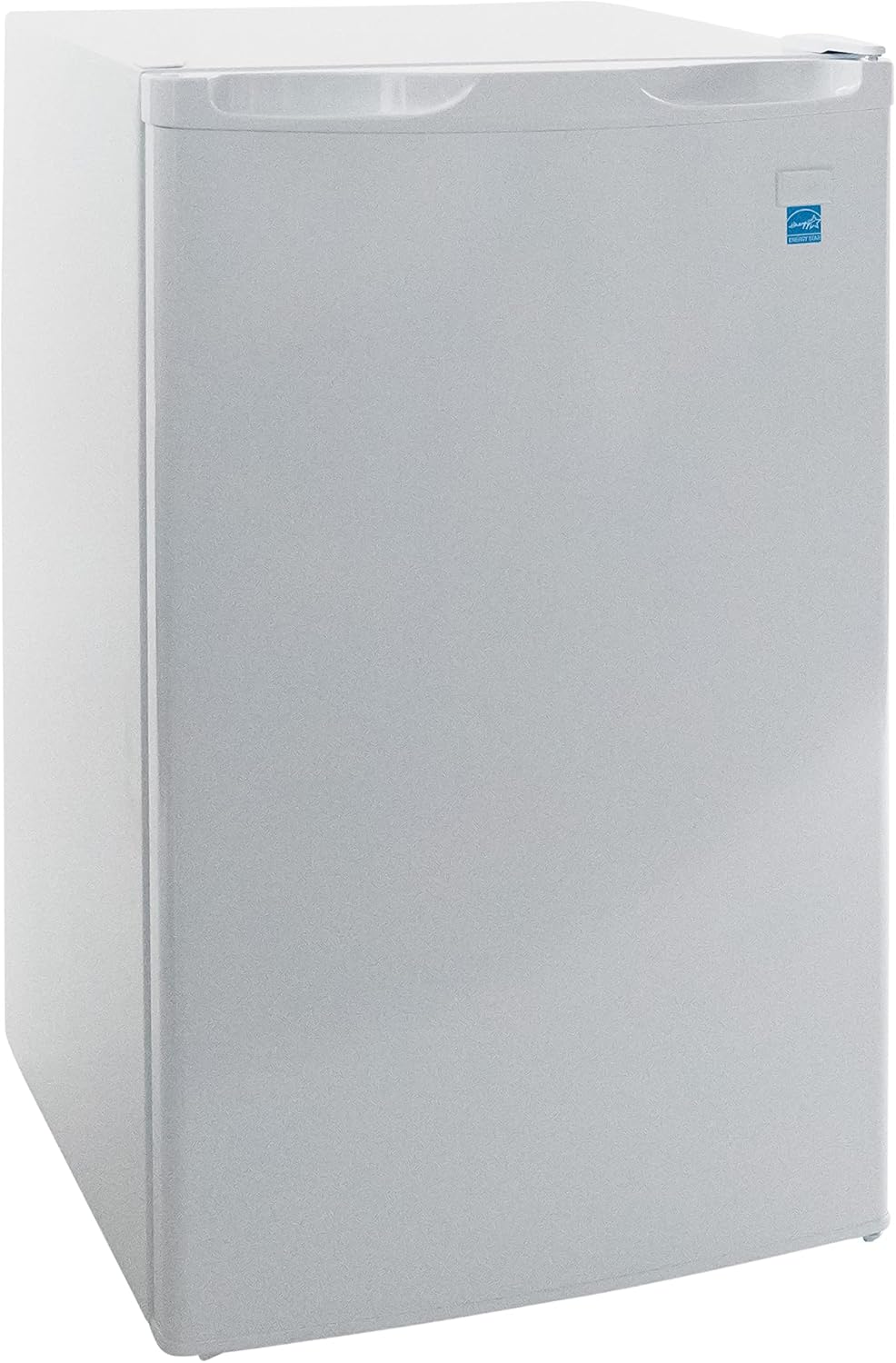 West Bend Mini Fridge for Home Office or Dorm, Features Single Reversible Door Removable Shelves Manual Defrost and Mechanical Adjustable Temperature Control, 4.4 Cu.Ft, White
