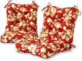 Greendale Home Fashions Outdoor 42x21-inch Seat/Back Chair Cushion (Set of 2), Tuscan Floral