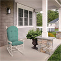 ARDEN Oceantex Indoor/Outdoor Plush Modern Tufted Adirondack Cushion, 2-Pack, 21.5 x 19, Water Repellent, Rain Proof, Fade Resistant Cushion For Rocking Chair Or Adirondack Seafoam Green