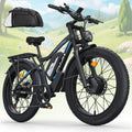 6000W Max 50 MPH up to100 Mile Dual Motor E-Bike for Adults, 60V 1200Wh Long-Lasting Battery with 26' Fat Tire All Terrain Adults with Adventure and Commuting Electric Bike