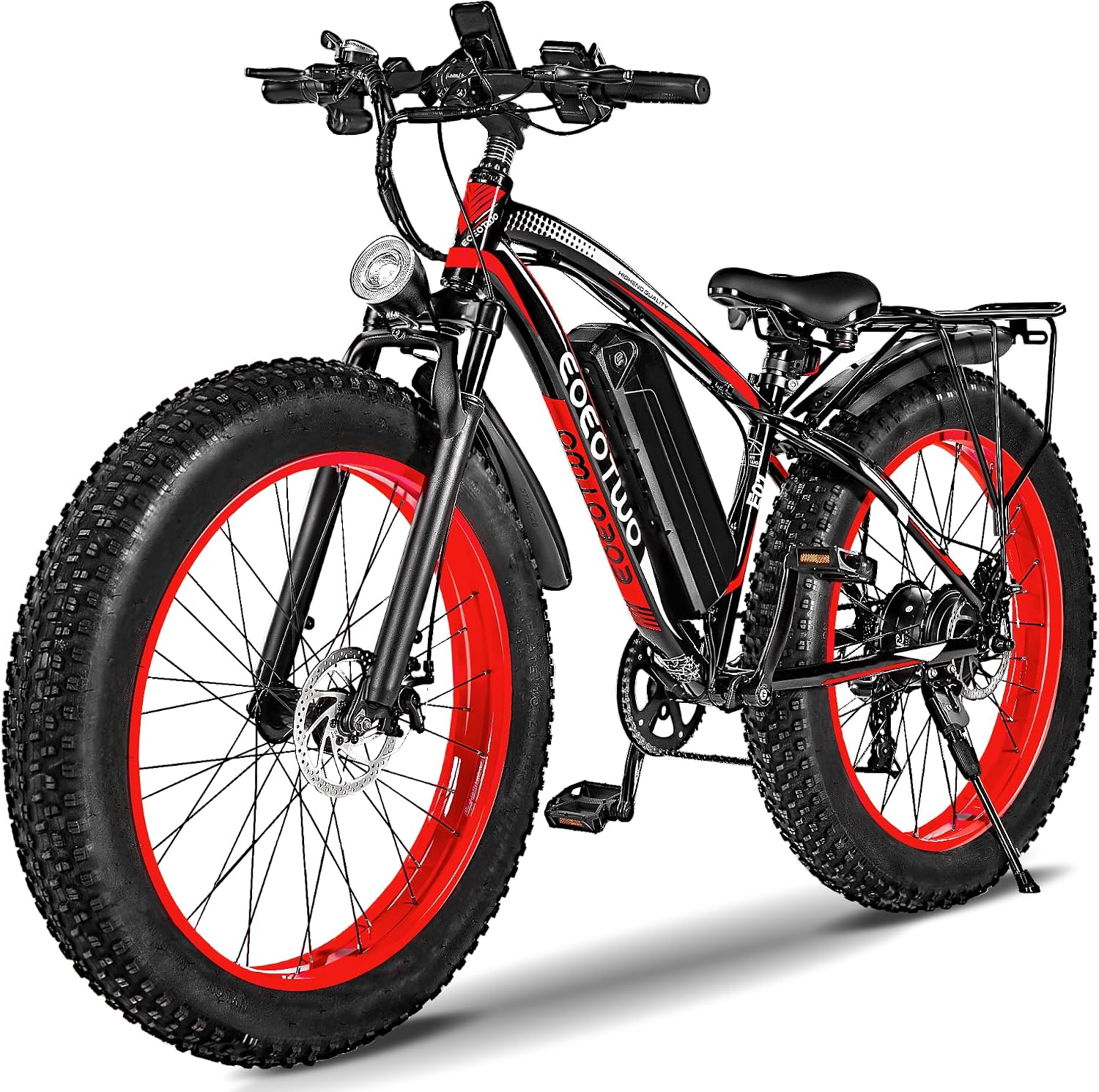 Electric Bike, 1500W Peak 30/33 MPH 26' Fat Tire Electric Bicycle, 60/70 Miles Snow Off-Road E Bike for Adults, Removable Battery, Dual Brake, 7 Speed