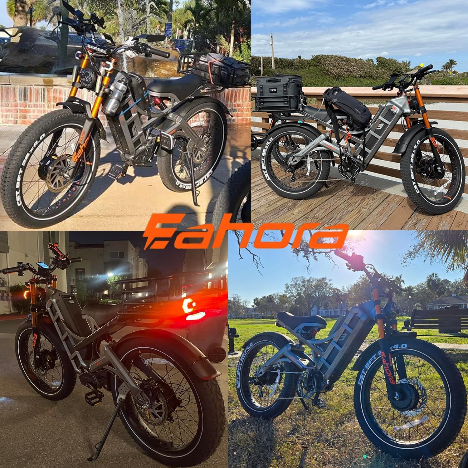 eAhora Romeo Pro 3 [2026] Peak 5600W Electric Bike for Adults 50Mph, 60V 80Ah Battery 250 Miles,Long Range Dual Motors Ebike,26'*4.0 Fat Tire Full Suspension