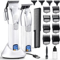 Fagaci Professional Hair Clippers for Men Set Turbo Power with Precise Cutting, Barber Clippers for Hair Cutting, Cordless Hair Clippers and Trimmers Set, Maquina de Cortar Cabello, Haircut Barber Kit