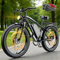 58V Max-Output Dual Motor Ebike, Peak 9000W for Adults 36AH Battery 47MPH 105 Miles Range 24 Inch Fat Tire Electric Bike LCD Display for Man Women