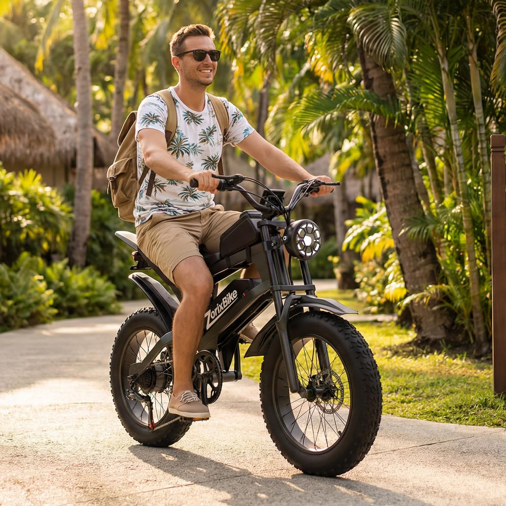 Electric Bike for Adults,48V 20AH - Peak Power 1500/3000W Brushless Motor Electric Bicycle - Max Speed 31-35MPH - Max 80 Miles Range - 20' x 4.0' Fat Tire Dirt E-Bike,7-Speed