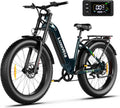 26' Fat Tire Electric Bike for Adults 1000W Peak Motor Electric Bike Ebike, Max Range 50 Miles & 20Mph Electric Mountain Bike with 48V 13AH Removable Battery, LCD Display