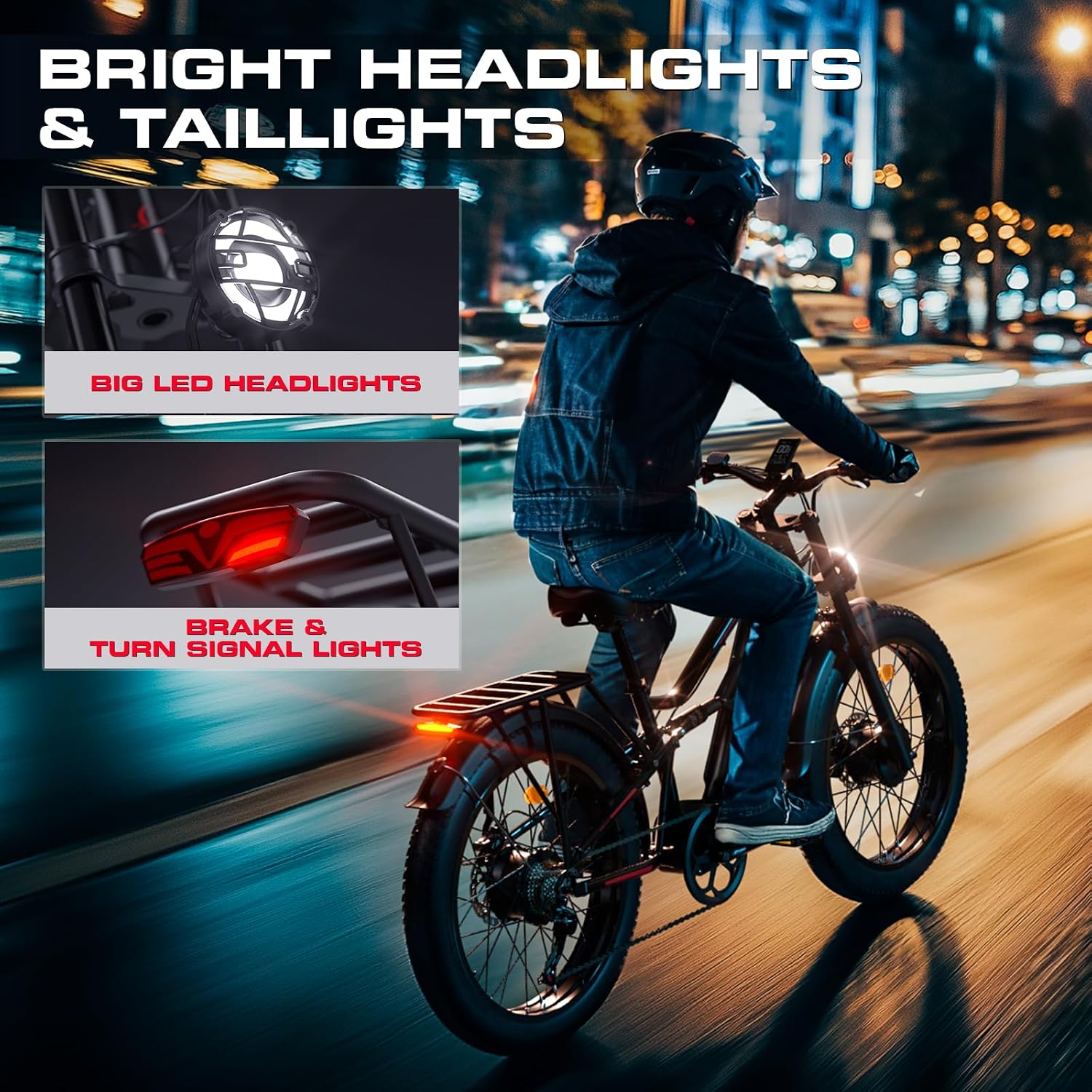Seemoon 4000W Dual Motor Electric Bike for Adults,36 MPH Max up to100-Miles,52V 20Ah Battery & 160 Nm ,26' Fat Tire Mountain Ebike for Men Women,Full Suspension E-bike for Commuter Hunting Off-Road