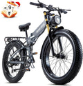 Electric Bike for Adults with 1500W Peak Motor 30 MPH & 65 Miles /130 Miles Long Range Fast E Dirt Bike, 48V 40Ah/20Ah Removable Battery, Full Suspension 26' Fat Tire Mountain Bike