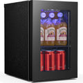 Antarctic Star 18L 24 Can Mini Fridge，Beverage Refrigerator with Quiet Compressor LED Light,Small Cooler with Electronic Temperature Control for Home/Office/Dorm/Bar.