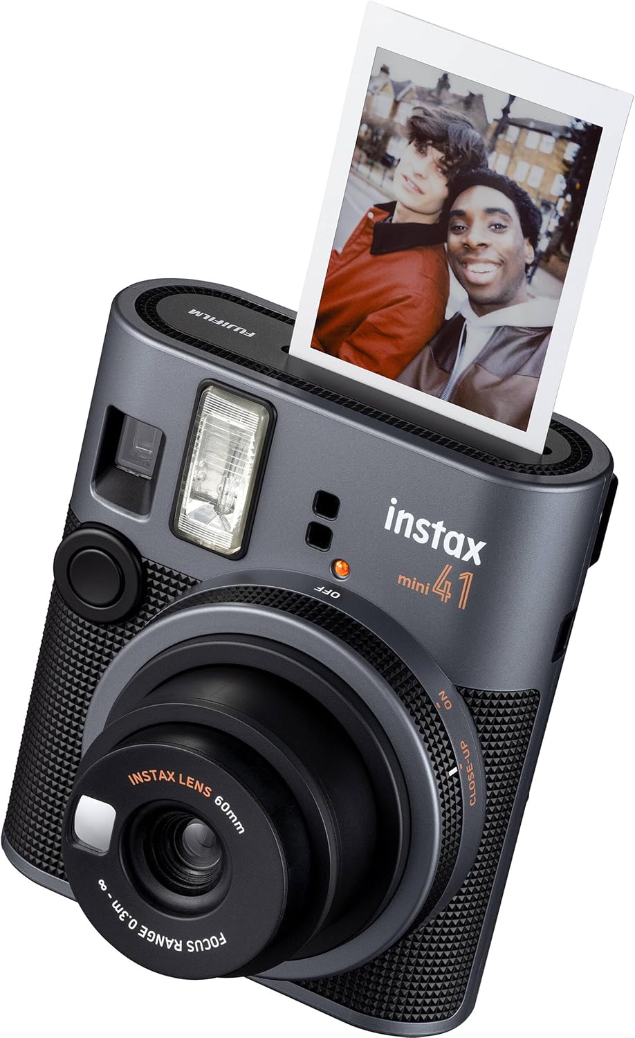 Fujifilm Instax Mini 41 Instant Film Camera Bundle with 2X Fuji Instax-Instant-mini Film Value Pack (40 Sheets) + 4X Rechargeable AA Batteries with Charger + Photo Album – 64 Pockets + More
