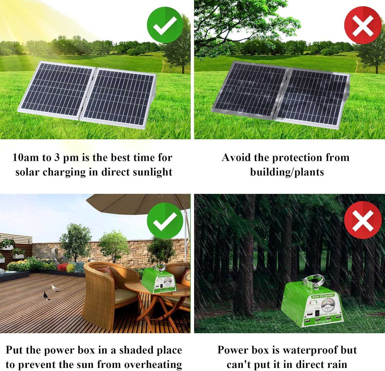 Solar Lights for Inside, 4 Bulbs Solar Shed Lights with On Off Switch, 30W Solar Panel Kit 115WH Backup Battery with Phone Charger, AC to DC Adapter, Home Solar Power System Complete Kit
