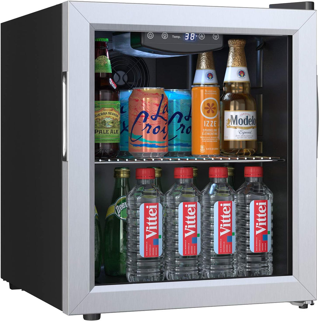 EdgeStar BWC71 18 Inch Wide 52 Can Capacity Extreme Cool Beverage Center - Stainless Steel