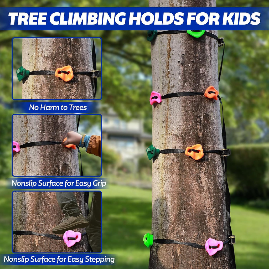 FAHKNS Zip Line Kit for Kids Adults: 180FT Up to 400 lbs - Updated Removable Design Trolley,Thickened Seat,Safety Harness,Quick Tighten Zipline Kits for Outdoor Backyard