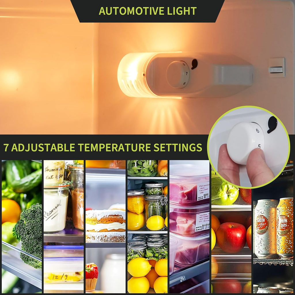 3.2 Cu. Ft. Compact Refrigerator | Single Door Mini Fridge with Energy-Efficient & Quiet Operation | for Dorm, Office, Bedroom, Kitchen, Bar Use with Adjustable Shelves