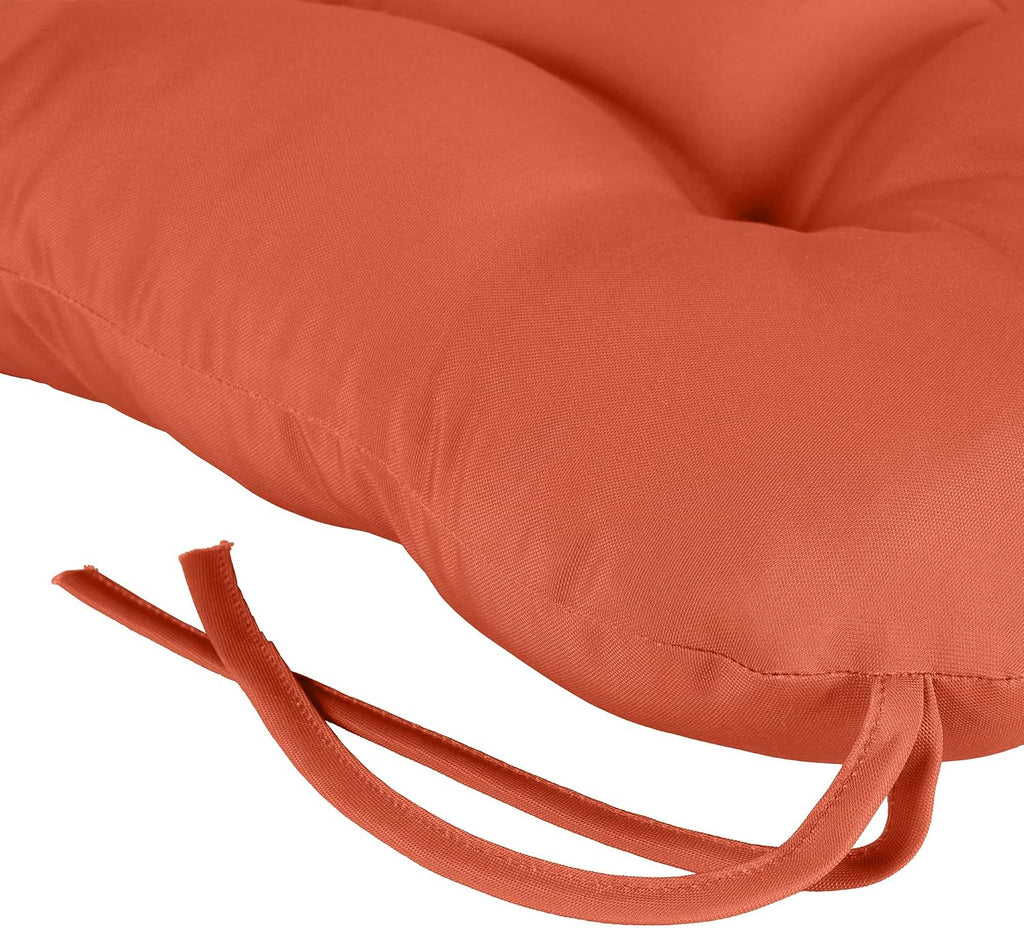 Greendale Home Fashions Outdoor 42x21-inch Seat/Back Chair Cushion (Set of 2), Sunrise