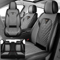Fit for Ford Explorer 2000-2026 Seat Covers, Fashion Sport Seat Cover with Waterproof Leather, Airbag Safe Design Seat Protector (5 Full Seat Standard, Black Gray)