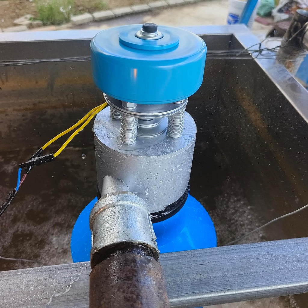 1000W Micro Hydroelectric Generator 1KW 220V Portable Micro Hydro Generator with Blue Connector Hydroelectric Power Station Water Turbine Generator for Home Use, Lighting, Monitoring,1kw,220V