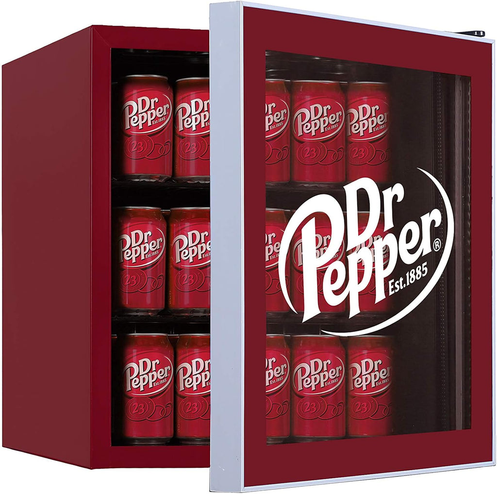 CURTIS MIS169DRP DR. Pepper 50 Can Beverage Cooler, Glass Door, 1.8 cu ft, Maroon