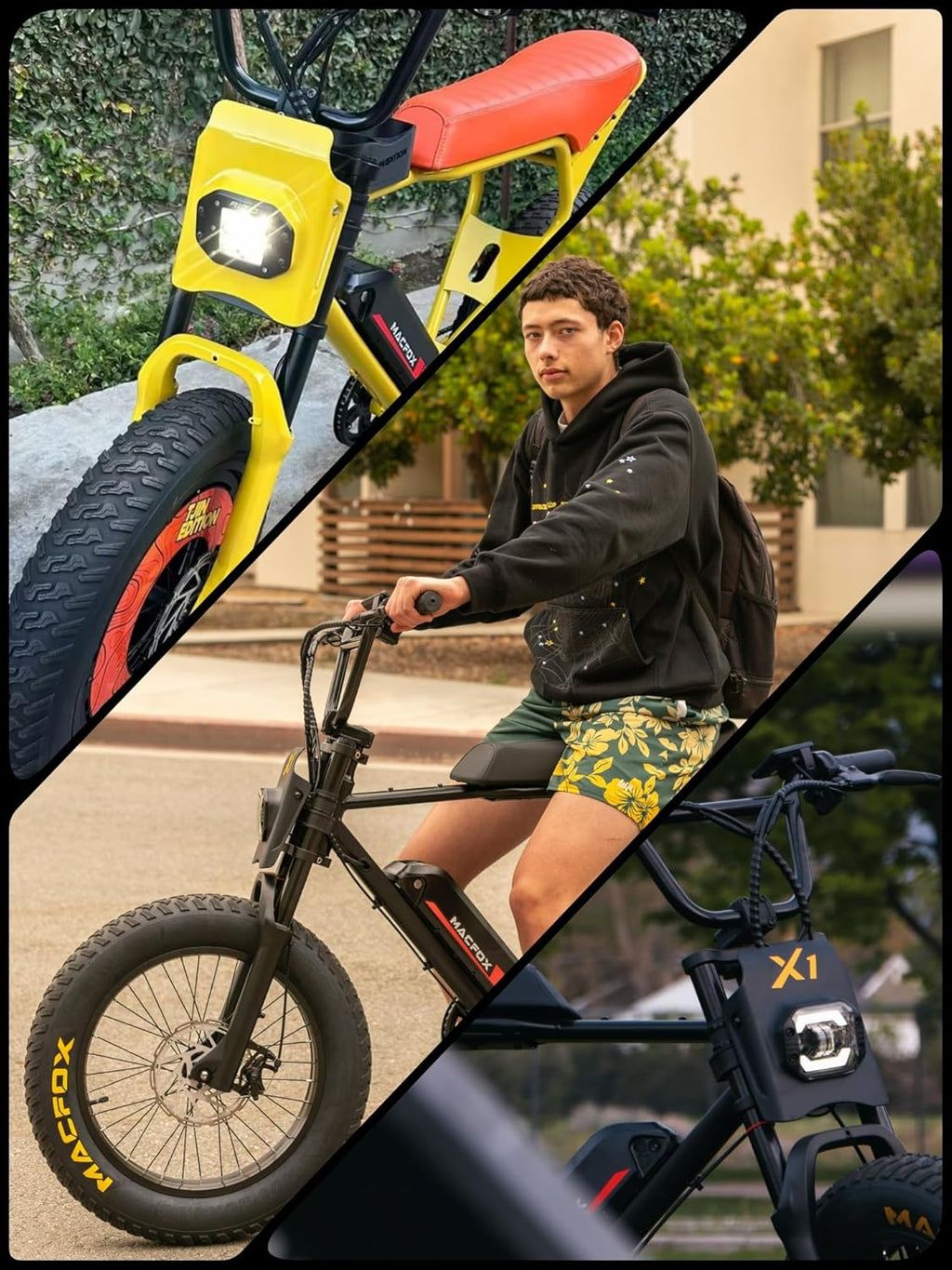 MACFOX X7&X7L Electric Bike for Youth, 750W EBike with Hydraulic Brakes, 48V 13Ah Removable Battery 30 Mile Range, Upgraded 20x5.0 Rear Fat Tire Designed for School/City Commuting (UL2849 & Class-2)