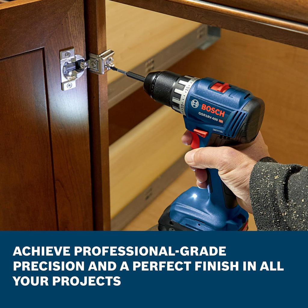 BOSCH GXL18V-27B22 Power Tool Combo Kit - 18V Brushless Compact 1/2 In. Cordless Drill Driver and 1/4 In. Hex Impact Driver (Includes: Two 2.0Ah Batteries, 18V Charger, and Carrying Tool Bag)