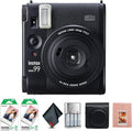 Fujifilm Instax Mini 99 Instant Camera Bundle with Fuji Instax Mini Instant Film Value Pack (40 Sheets) + Vintage Style Compatible Carrying Case - Black+ Photo Album – 64 Pockets + More