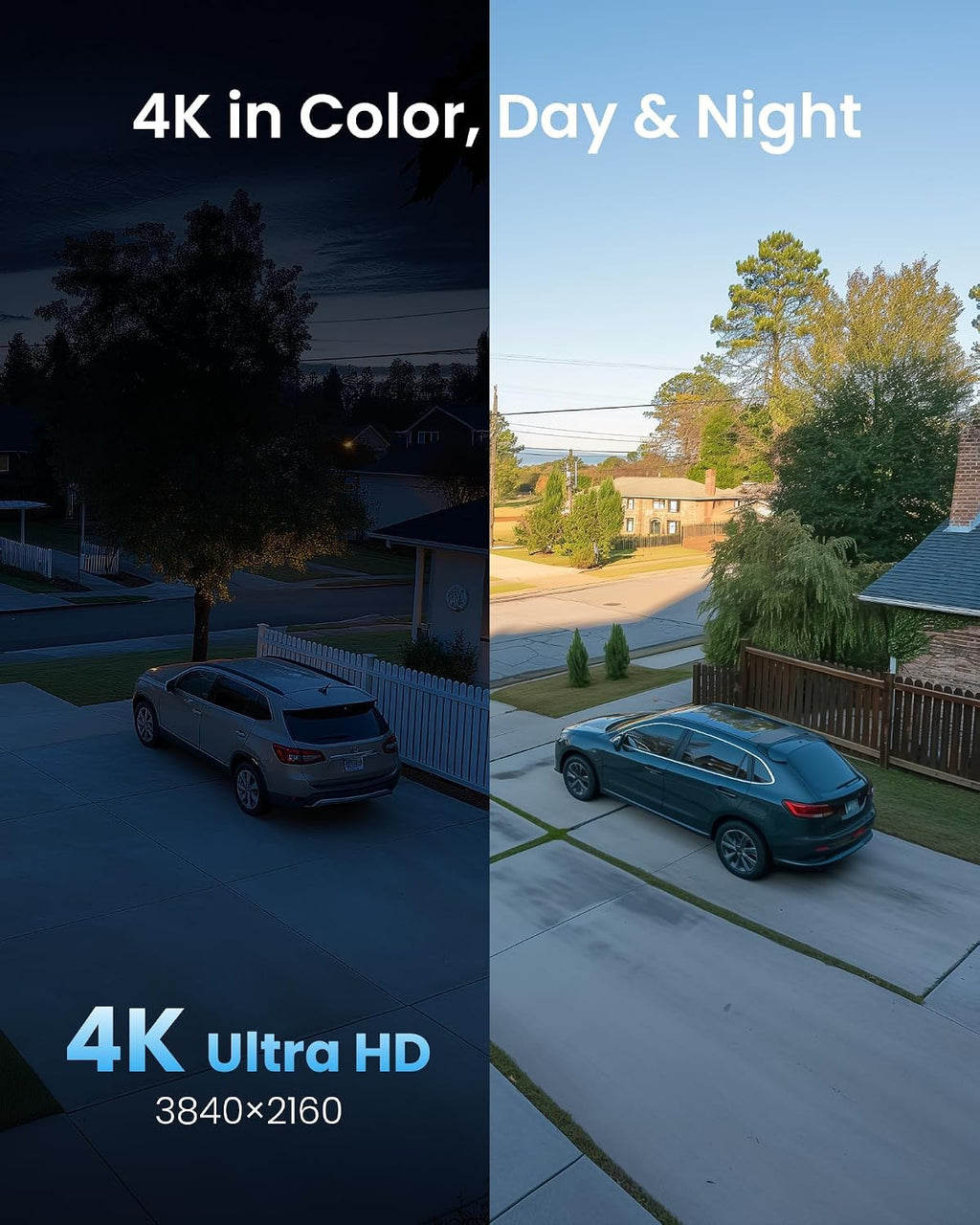 ZOSI 4K PoE CCTV Security Camera System, 4x8MP Person Vehicle Detection PoE IP Cameras Indoor Outdoor, 8 Ports 16CH 4K CCTV System NVR with 2TB HDD,Color Night Vision,Smart Light Siren, 2-Way Audio