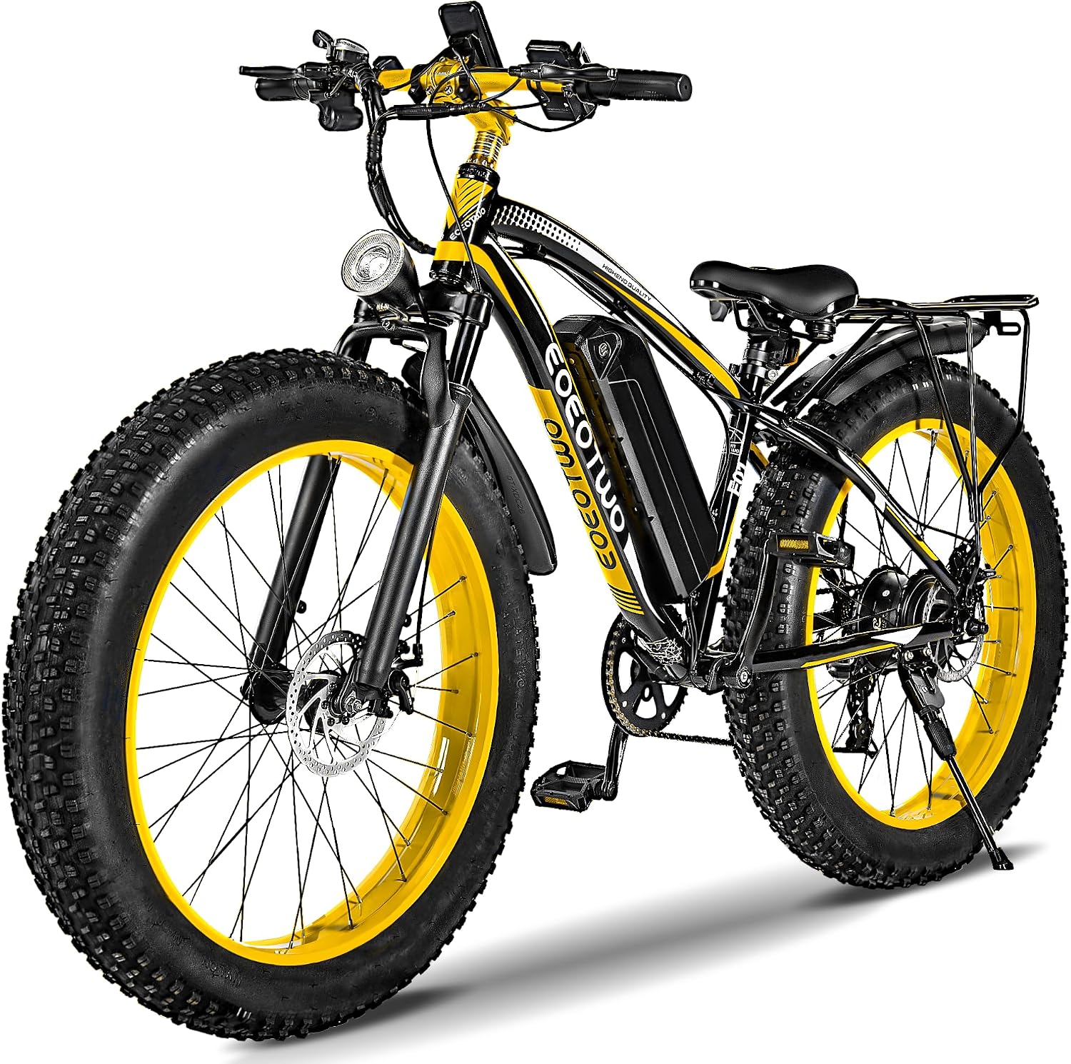 Electric Bike, 1500W Peak 30/33 MPH 26' Fat Tire Electric Bicycle, 60/70 Miles Snow Off-Road E Bike for Adults, Removable Battery, Dual Brake, 7 Speed