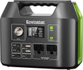 EnginStar Portable Power Station, 300W 296Wh Battery Bank with 110V Pure Sine Wave, 60W Foldable Solar Panel with 18V DC Outlet for Portable Power Stations