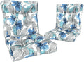Outdoor Chair Cushions, Tufted Back Patio Furniture Cushions Set of 2, Water Repellent Chair Cushion for Garden, 42x21x4 Inch, Clemens Blue
