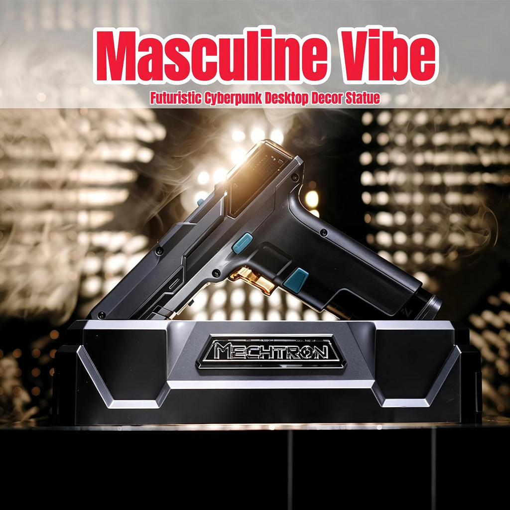 Gifts for Men - Cyberpunk Gun-Shaped AI Smart 8V Dual-Speed Hammer Drill, Cool Gadget for Boyfriend, Husband, Dad, Boss, Gamers, Tech Lovers (G007S-PRO)