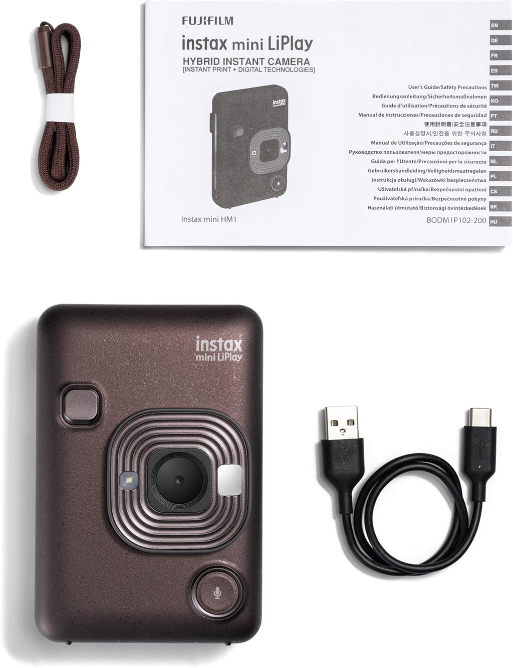 Fujifilm Instax Mini LiPlay Bronze INS LIPLAY C Bronze VN Instant Camera/Smartphone Printer