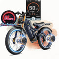 eAhora 2026 Romeo Pro 3 50MPH Electric Bike for Adults 5600W Dual Motor E Bike 60V/80Ah 250 Miles Long Range Electric Bicycle,26 * 4.0 Fat Tire Full Suspension Electric Mountain Bike Delivery Commute