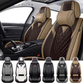 Car Seat Covers for Honda Pilot 2003-2026, Waterproof Nappa Leather Front Seat Cover with Headrests, Anti-Slip and Comfortable Automotive Seat Protector&Accessories(Brown Coffee)