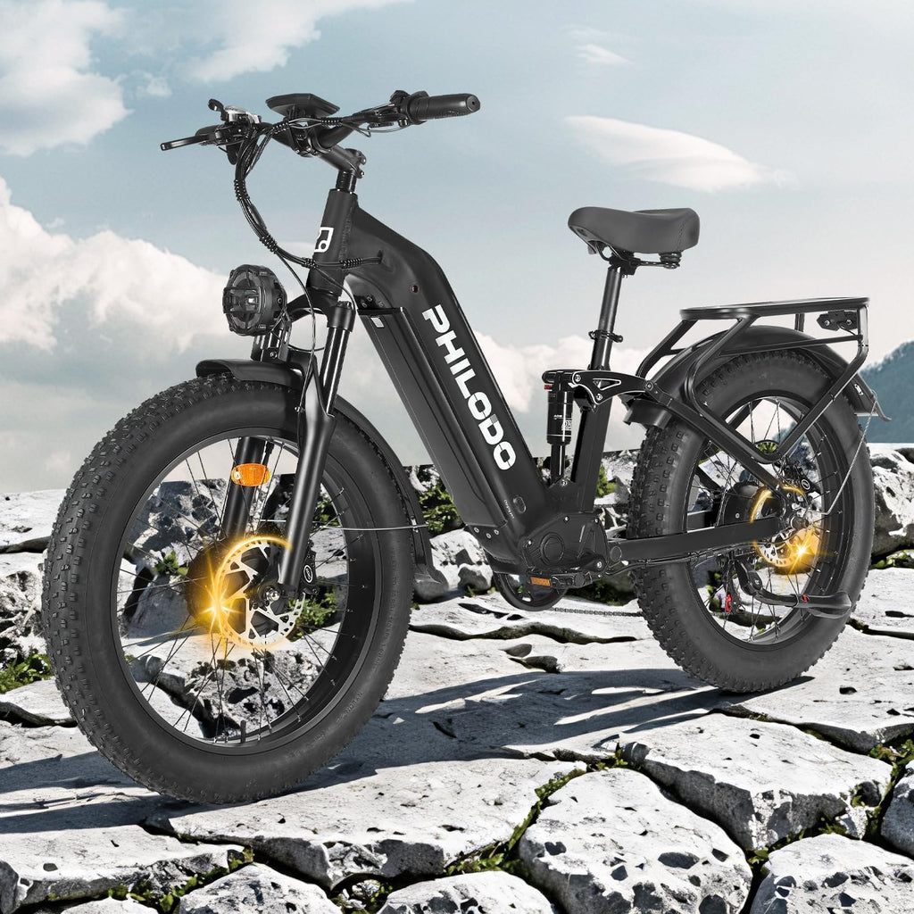 Falcon 60V 32AH Off-Road Electric Bike - 5000W Dual Motor Hunting Ebike, Fat Tire Full Suspension Dirt Bike for Adults, Long Range Snow/Sand Electric Bicycle