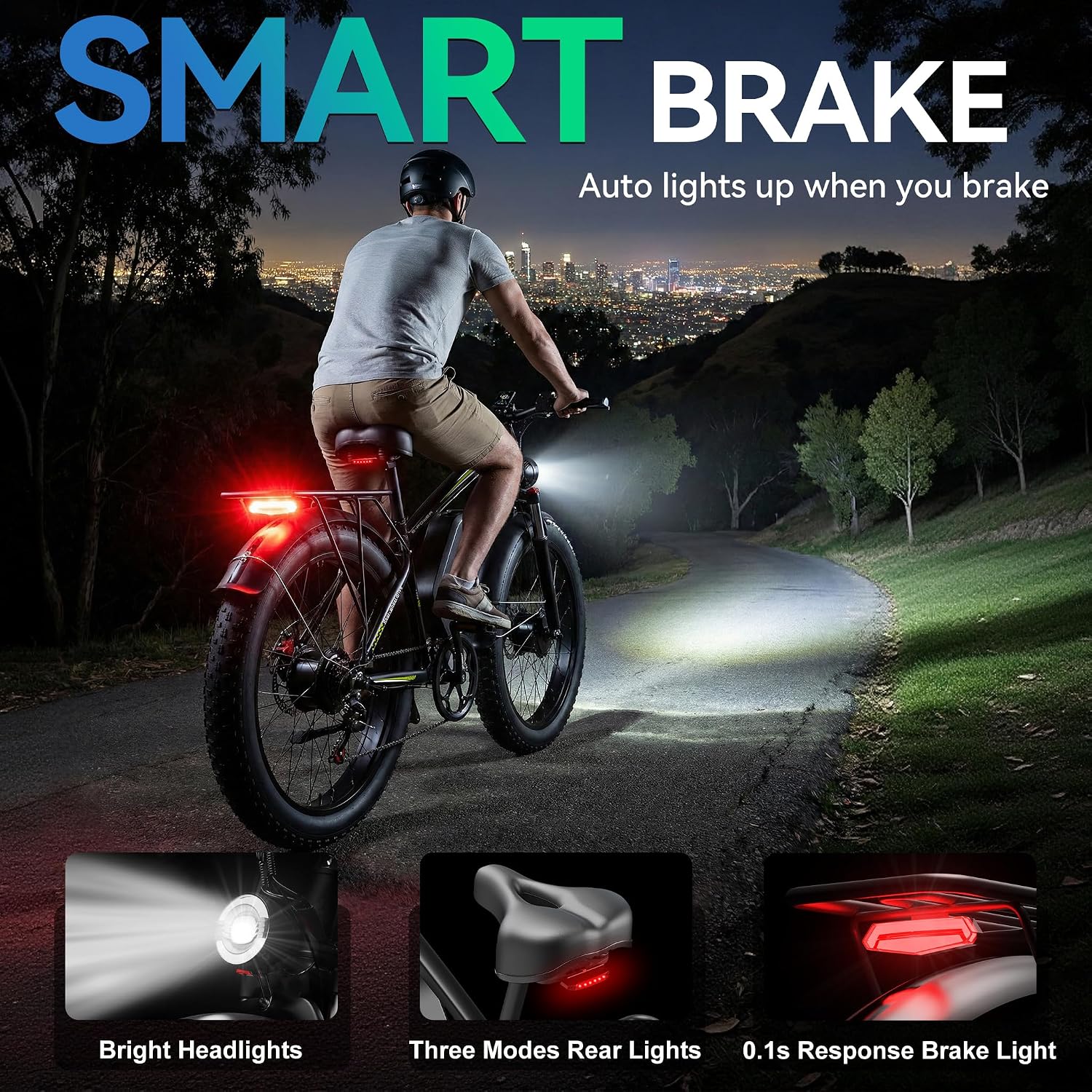 Dual Motor Ebike Peak 9000W 58V Max-Output Electric Bike for Adults 24 Inch Fat Tire 36AH Battery 47MPH 105 Miles Range Hydraulic Brakes Bike for Commuting Travel