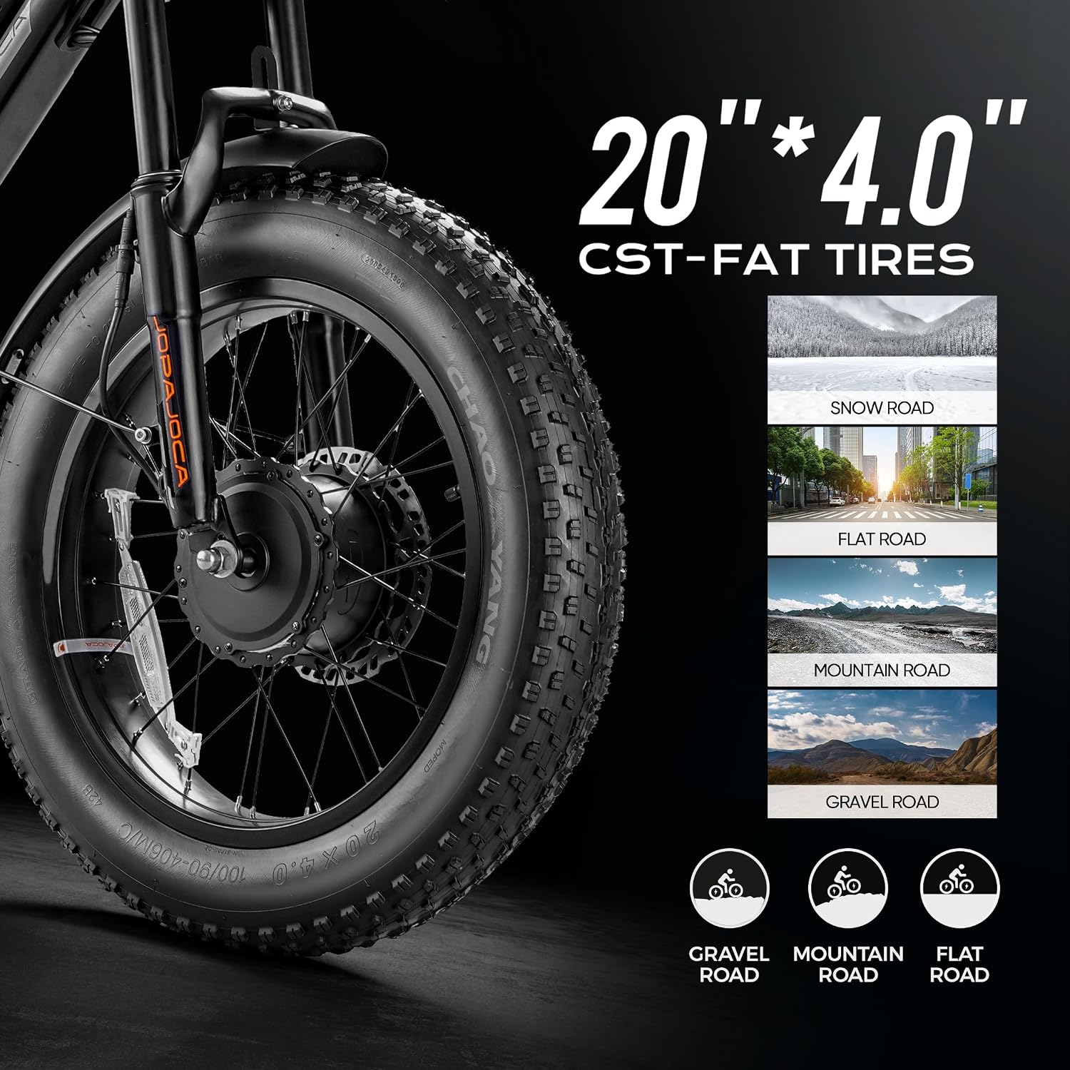 (2025 Upgraded) EAhora X7 Peak 3000W Dual Motor Electric Bike for Adults 48V 20A 30-33MPH Dual Hydraulic Brakes Ebike 80-120Miles Longe Range Fat Tire Electric Bicycle for Man and Woman