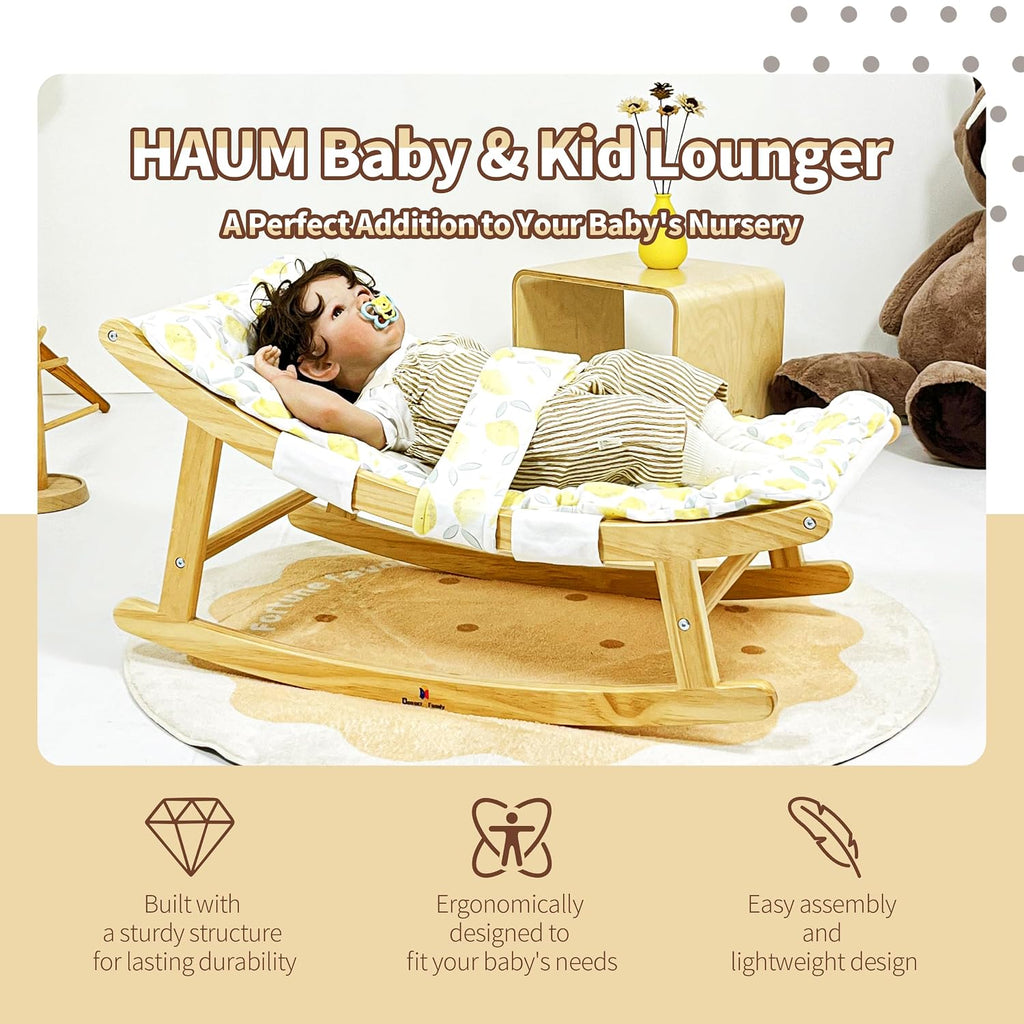 Damoch Family® MULTI Baby Lounger, Toddler Recliner & Kid Rocker - Childhood Easy Relax Helper | Baby Swing Chair, Toddler Relaxing Chair, Kid Rocking Chair - Soothing & Relaxing | 100lbs Weight Limit