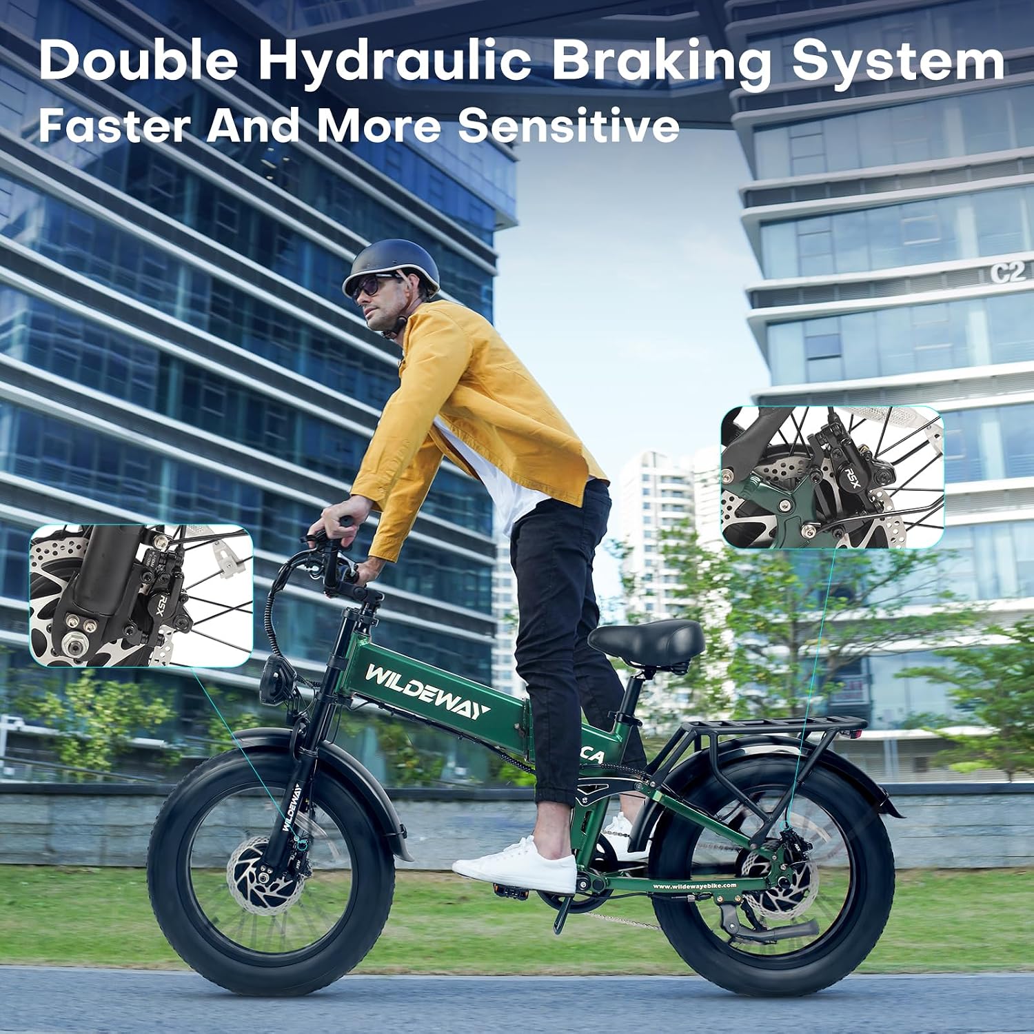 2300W Dual Motor Electric Bike for Adults 48V 20Ah Battery E-Bike 55Miles Long Range 20x4.0 Fat Tire All Terrain Full Suspension Ebike Hydraulic Brake Commuter Mountain Delivery Bicycle 2 Seat