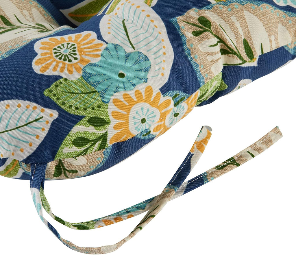 Greendale Home Fashions Outdoor 42x21-inch Seat/Back Chair Cushion (Set of 2), Magnolia Floral