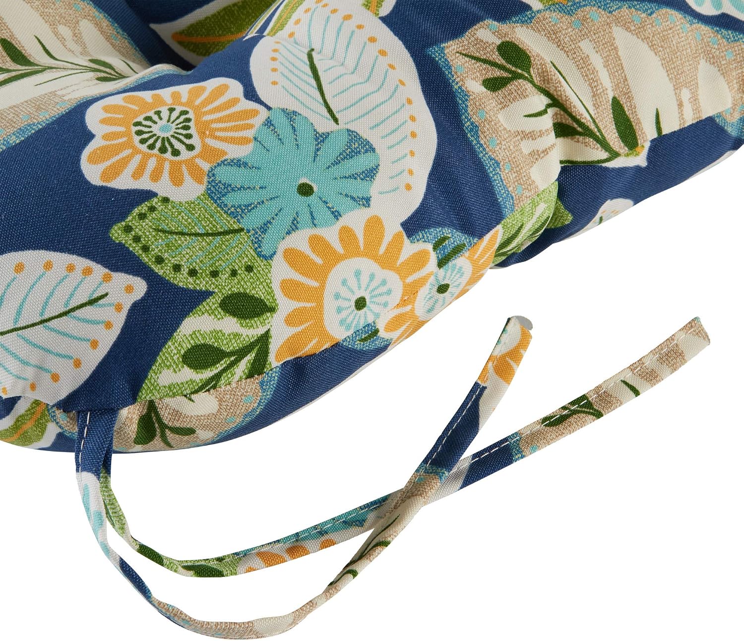 Greendale Home Fashions Outdoor 42x21-inch Seat/Back Chair Cushion (Set of 2), Magnolia Floral