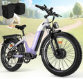 Seemoon 4000W Dual Motor Electric Bike, 38 MPH Ebikes for Adults with 52V 1040Wh Removable Battery, 26' Fat Tires Fast Electric Bike Up to 105 Miles Range, Ideal for Road Sand Snow SM1