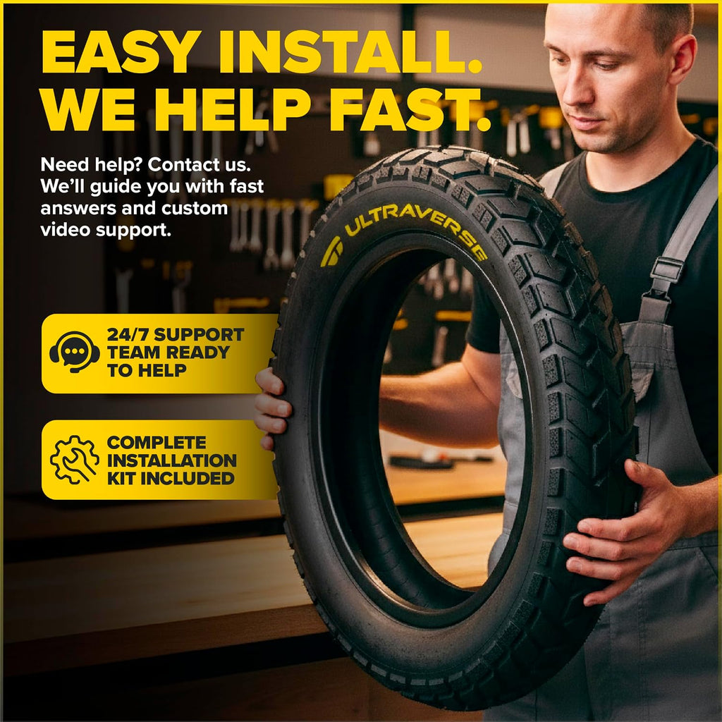 ULTRAVERSE 20x3.0 E-Bike Fat Tire - Robust, High-Performance 20inch Fat Tyre for MTB and Ebikes, Durable All-Terrain Directional Tread, Superior Density for Street & Trail Adventures-2 Units