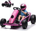 Go Kart, Big Kids Electric Karts, 24v 2 x 300w 8MPH Support for Smooth Slew Drift with Slow Start and Seat Belt for Double Protection, with Musical Horns, Maximum Load 180Lbs, for Kids 8-11 Year