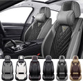 Car Seat Covers for Dodge Ram 1500 2002-2026, Waterproof Nappa Leather Front Seat Cover with Headrests, Anti-Slip and Comfortable Automotive Seat Protector&Accessories(Gray Black)